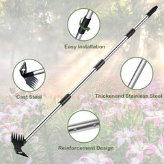 NICOFPHY Weed Puller Tool in action removing weeds