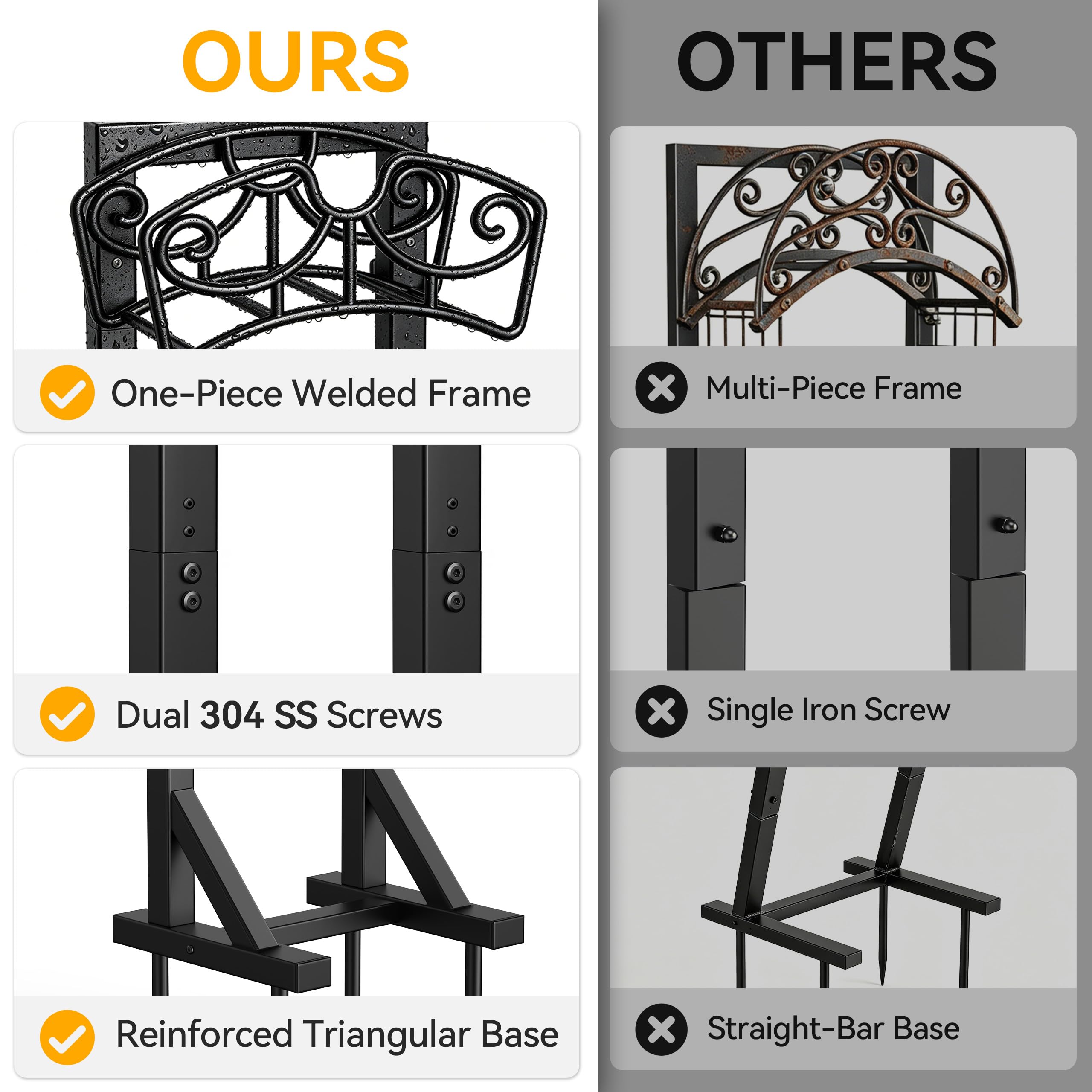 niffgaff Garden Hose Holder Stand assembly instructions laid out
