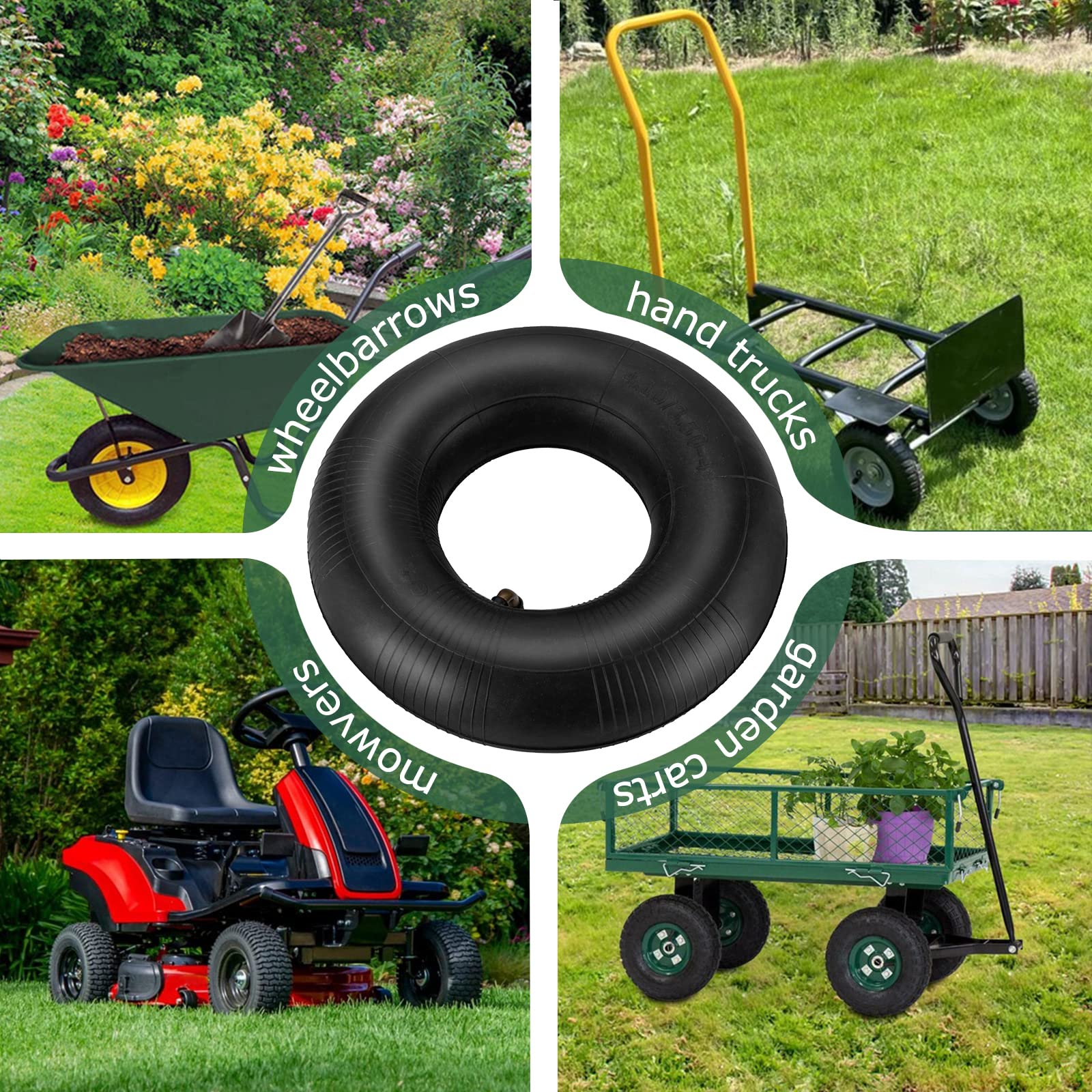 NIGOOLATA inner tube installed on a lawn mower
