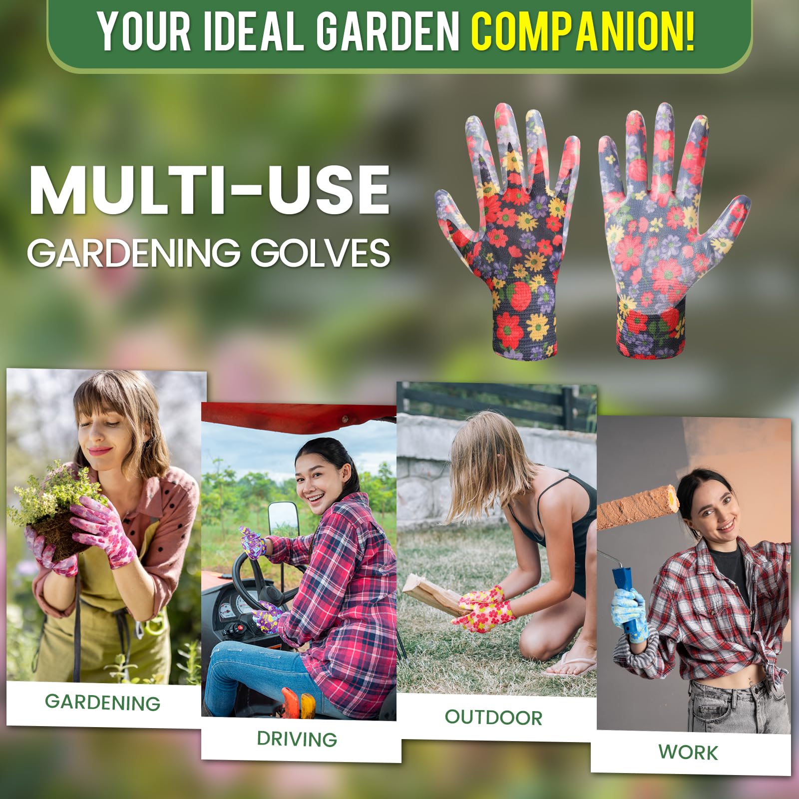Nimalpal Gardening Gloves showing the breathable material