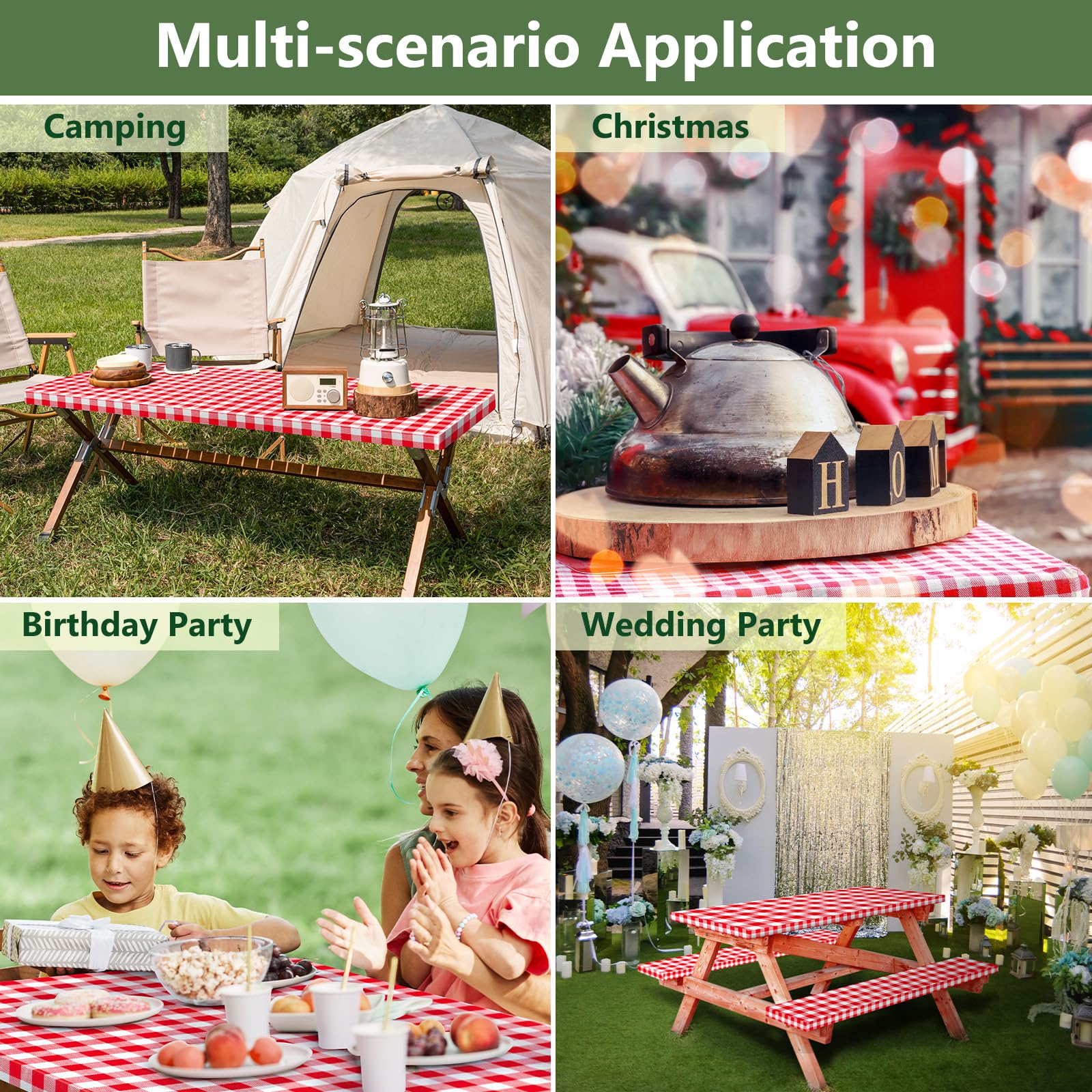 Nimalpal Picnic Table Cover set displayed outdoors