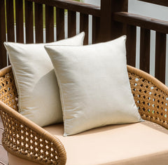 NiNi ALL Beige Outdoor Pillow Covers front view