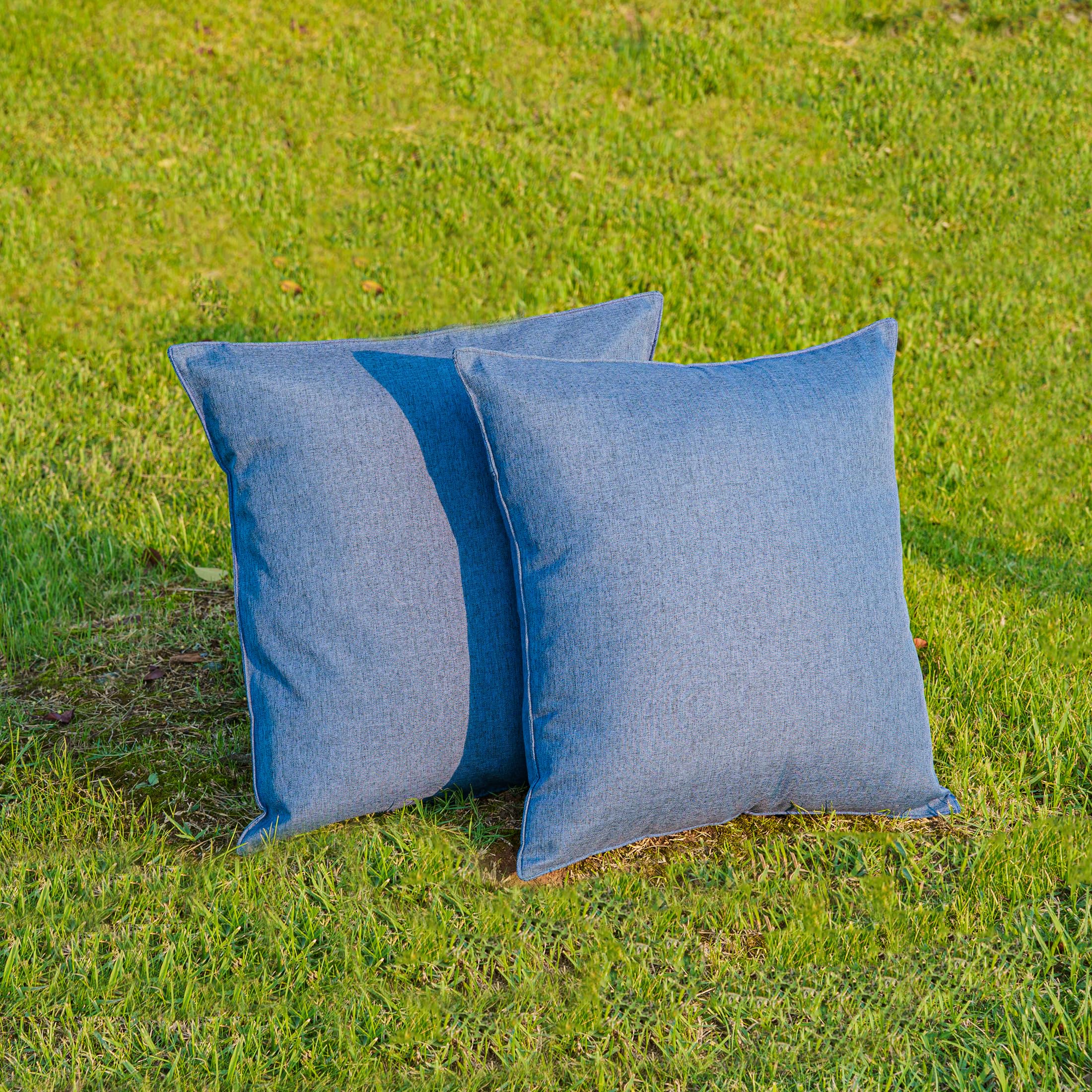 NiNi ALL Outdoor Cushion Covers Dark Blue close-up