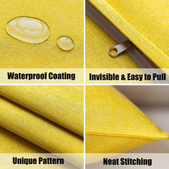 NiNi ALL outdoor pillow covers on patio furniture