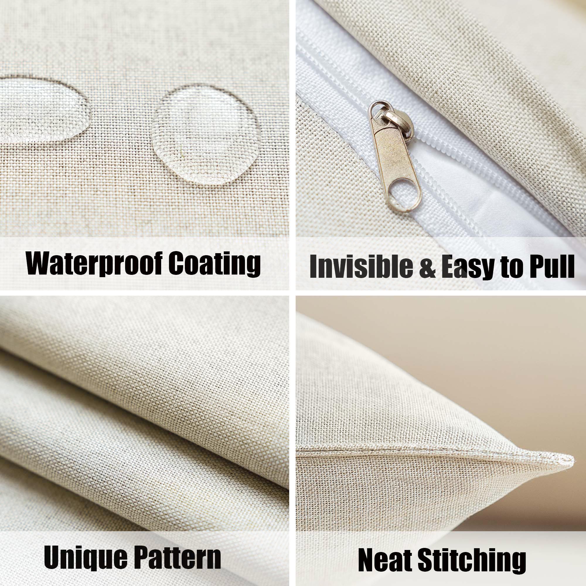 NiNi ALL pillow covers set of 2 on outdoor sofa