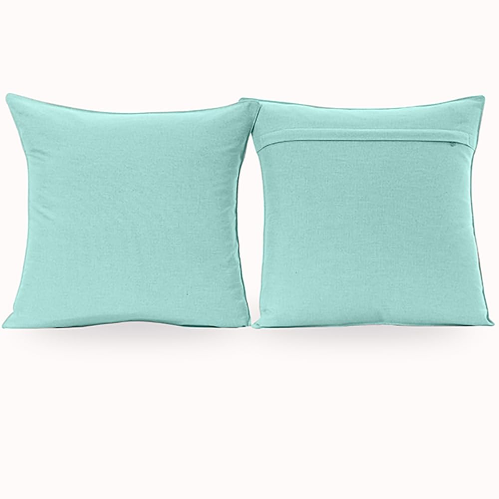 NiNi ALL Waterproof Outdoor Pillow Cover Lake Blue in garden