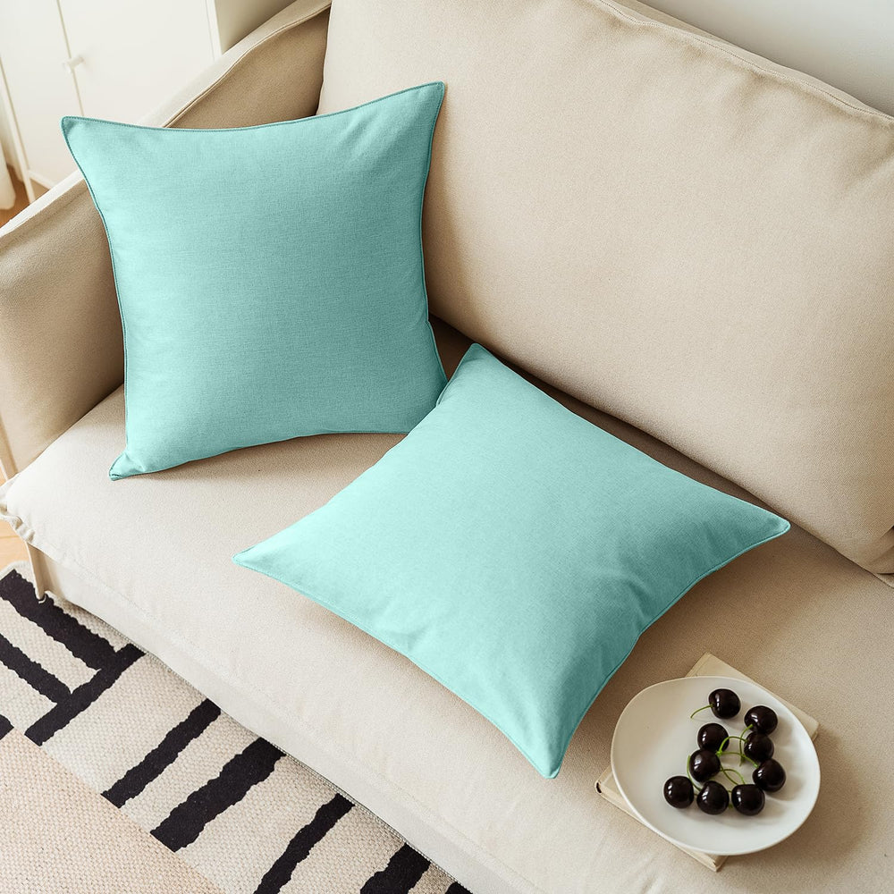 NiNi ALL Waterproof Outdoor Pillow Cover Lake Blue in outdoor setting