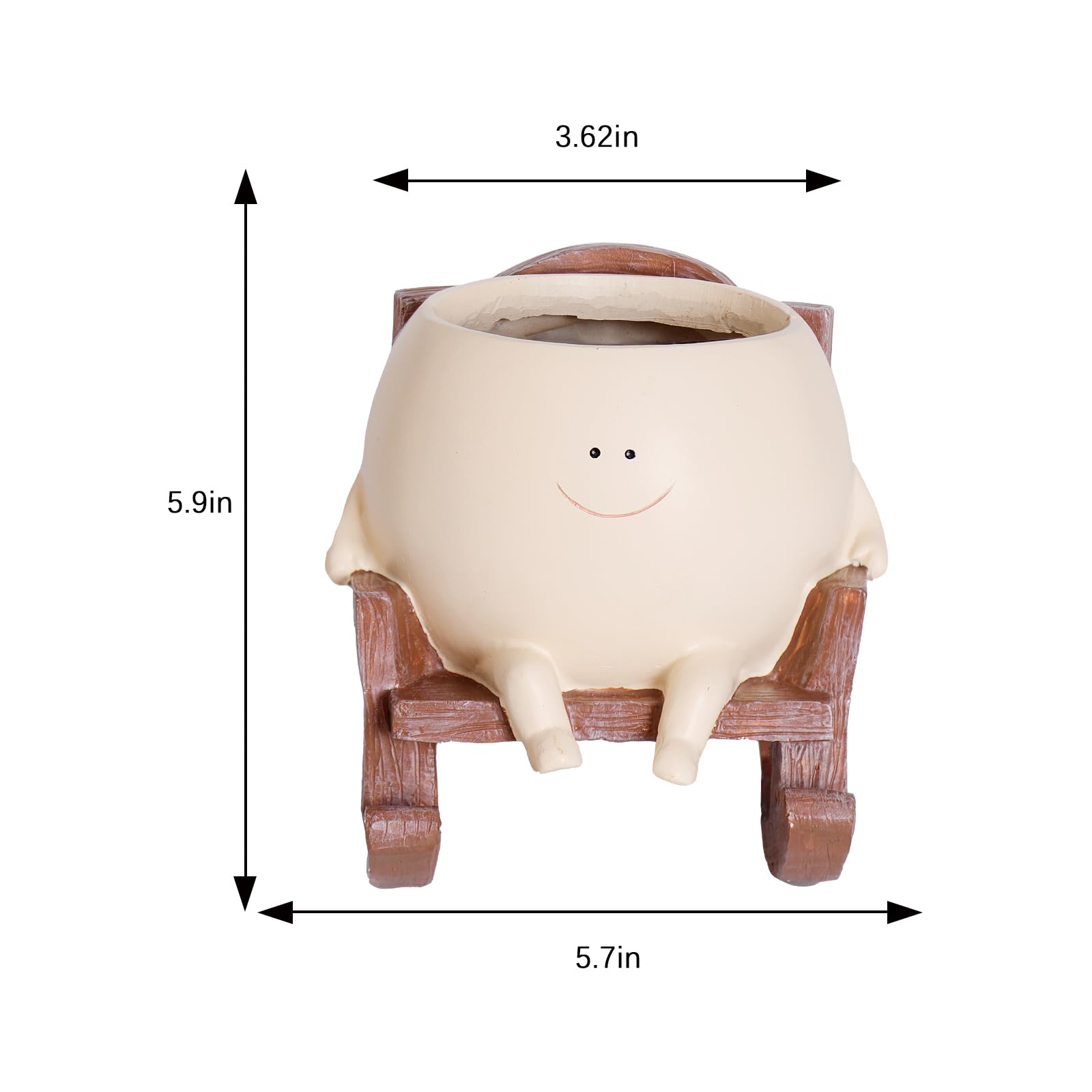 NINIPAPA Smiley Face Planter in a child's room with decorations