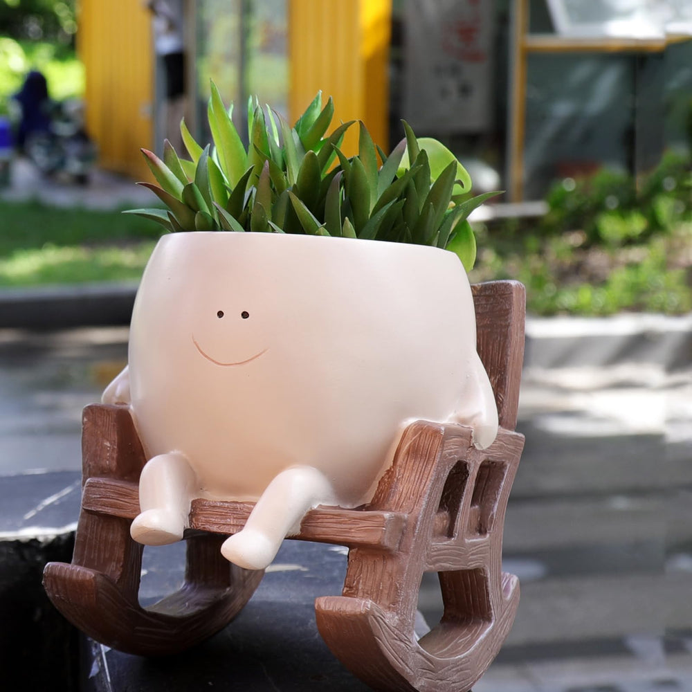 NINIPAPA Smiley Face Planter with packaging and plug included