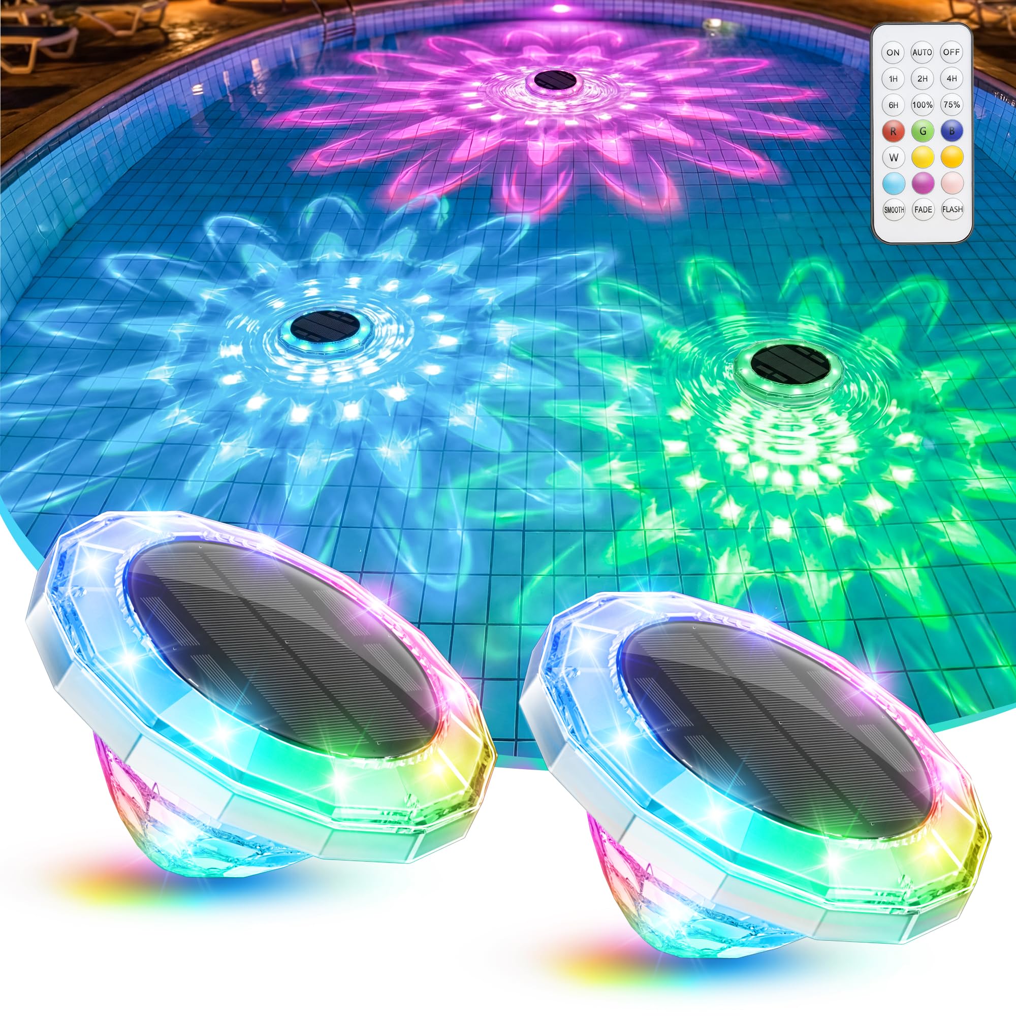 NIORSUN Floating Solar Pool Light front view