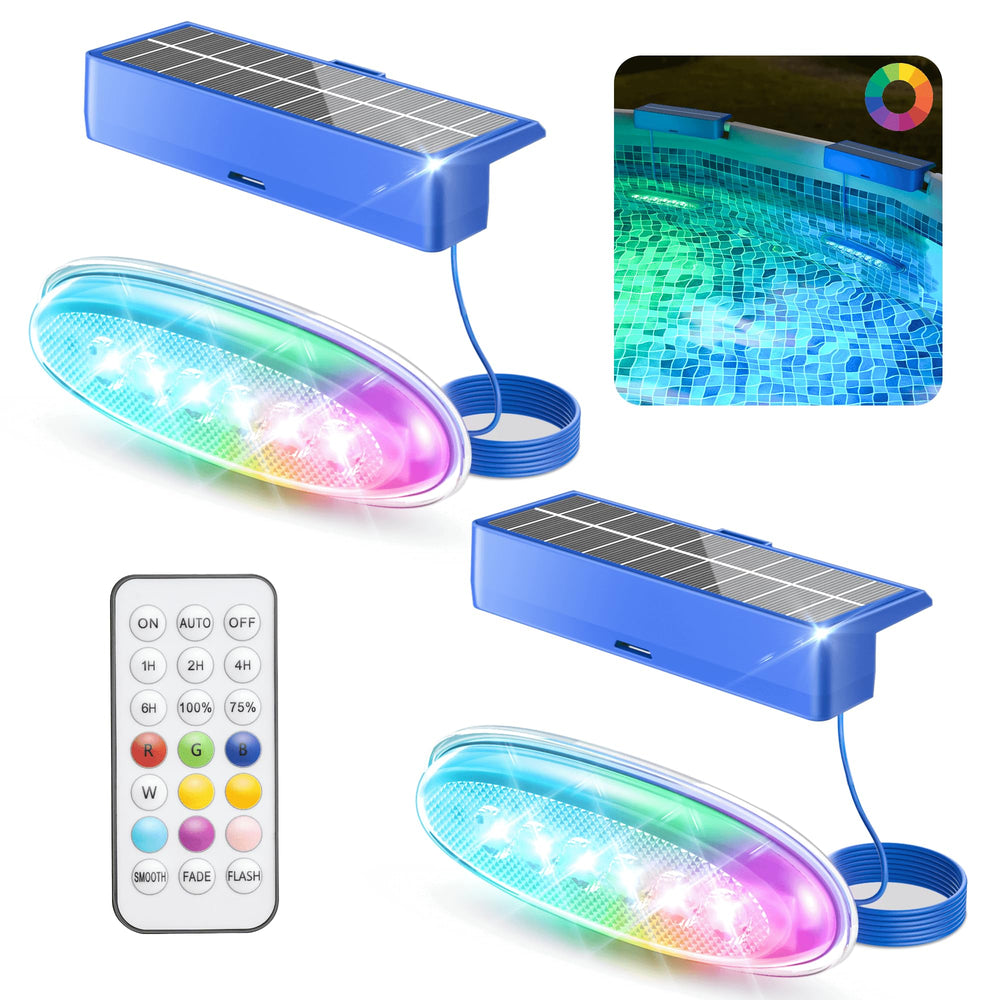 NIORSUN Solar Pool Light blue model front view