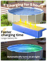 NIORSUN Solar Pool Lights - Dynamic colour display