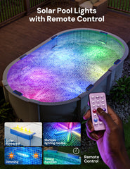 NIORSUN Solar Pool Lights - Remote control close-up