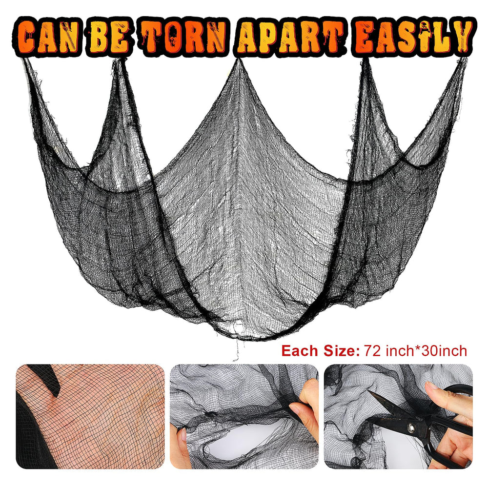 Nirohee black creepy cloth used for Halloween party decor