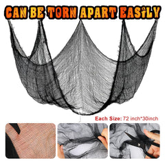 Nirohee black creepy cloth used for Halloween party decor