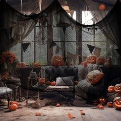 Nirohee Halloween Black Creepy Cloth cut into different shapes