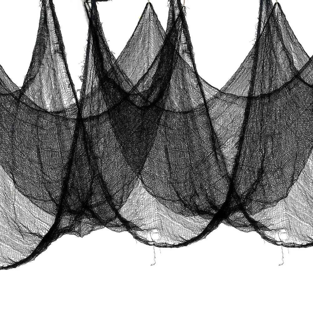 Nirohee Halloween Spider Web Black Creepy Cloth front view