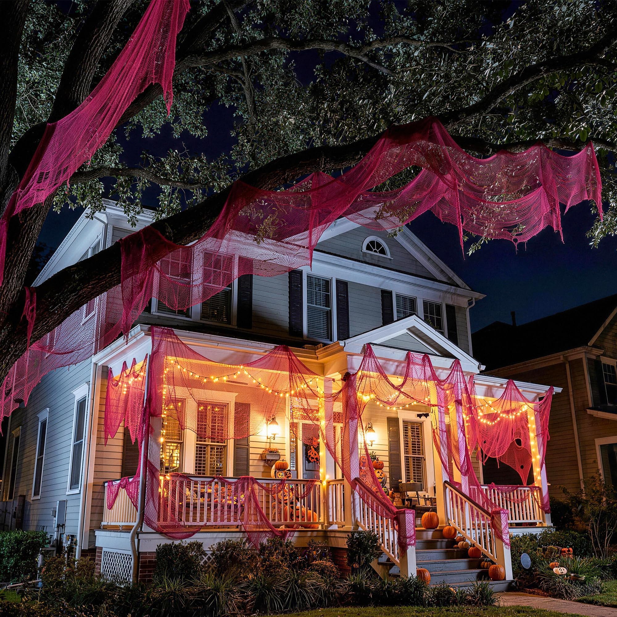 Nirohee pink creepy cloth for spooky party decor