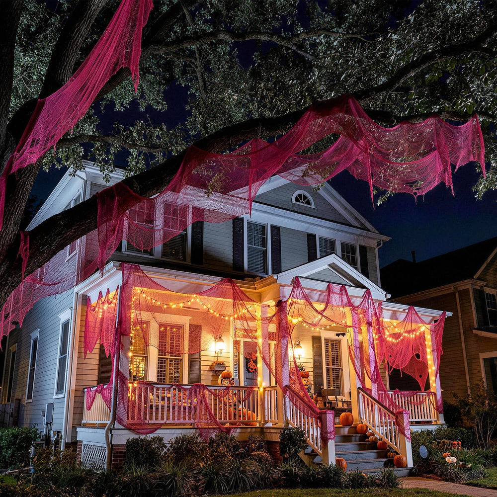 Nirohee pink creepy cloth for spooky party decor