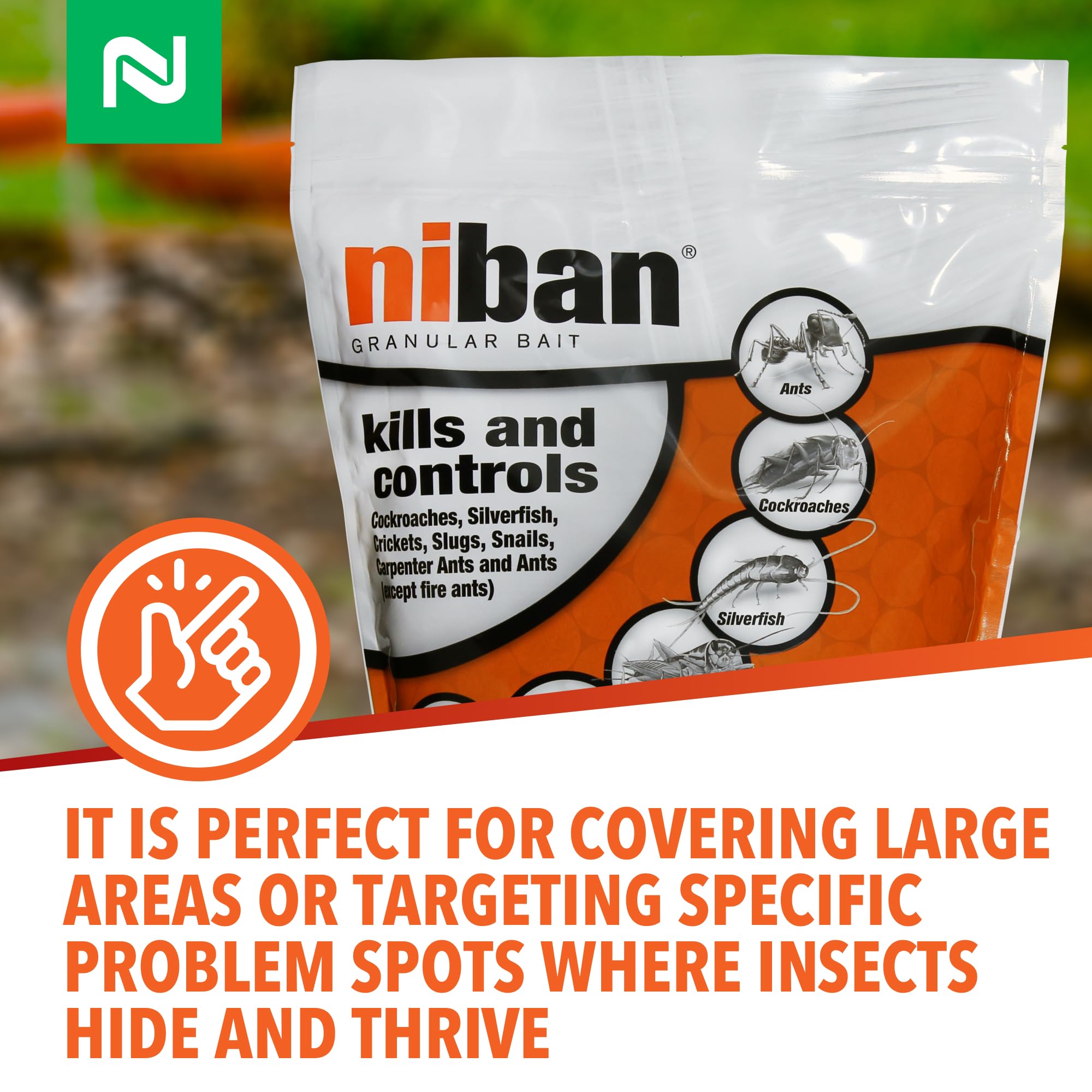 Nisus Niban Granular Bait packaging details