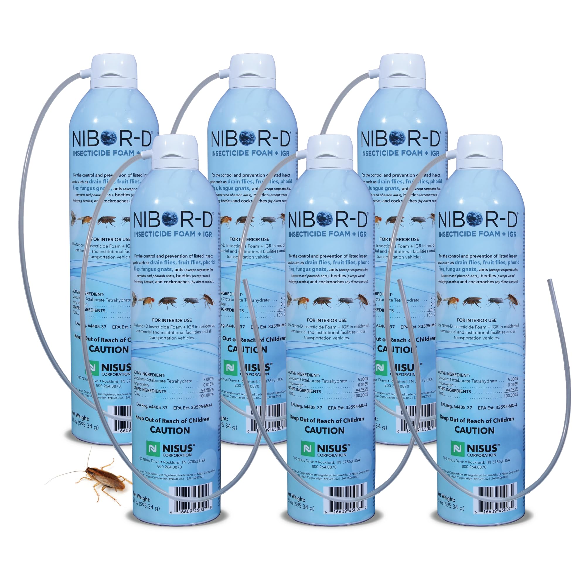 Nisus Nibor-D Insecticide Foam 21 oz can front view
