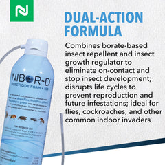 Nisus Nibor-D Insecticide Foam can with 17-inch detachable hose