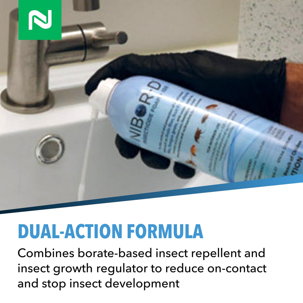 Nisus Nibor-D Insecticide Foam ready-to-use foam demonstration
