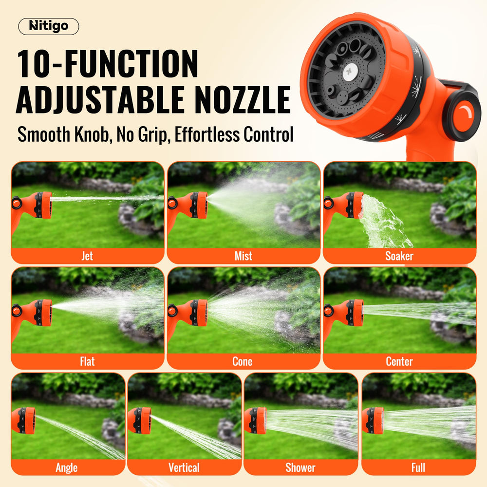 Nitigo Garden Hose packaging and included accessories