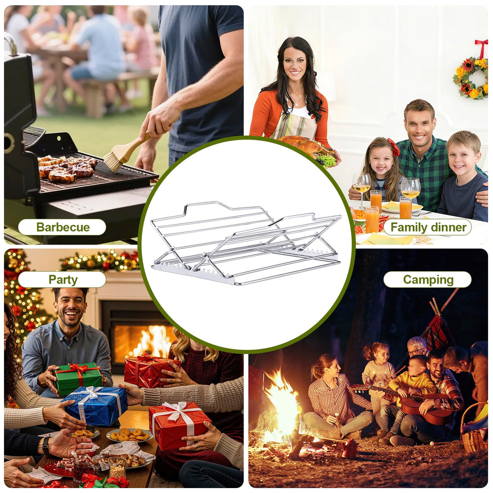 NLOYCOR Roasting Rack with non-slip feet for stability
