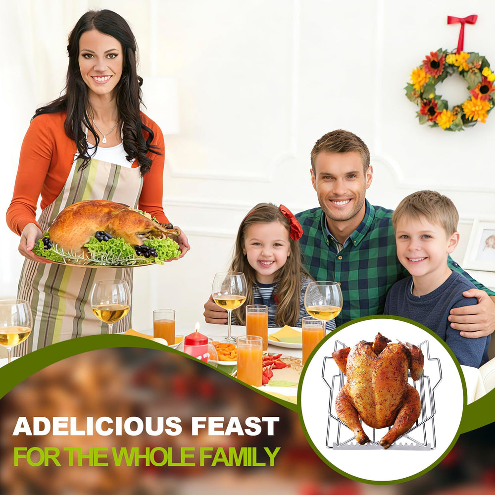 NLOYCOR Roasting Rack with non-stick surface for easy cleanup