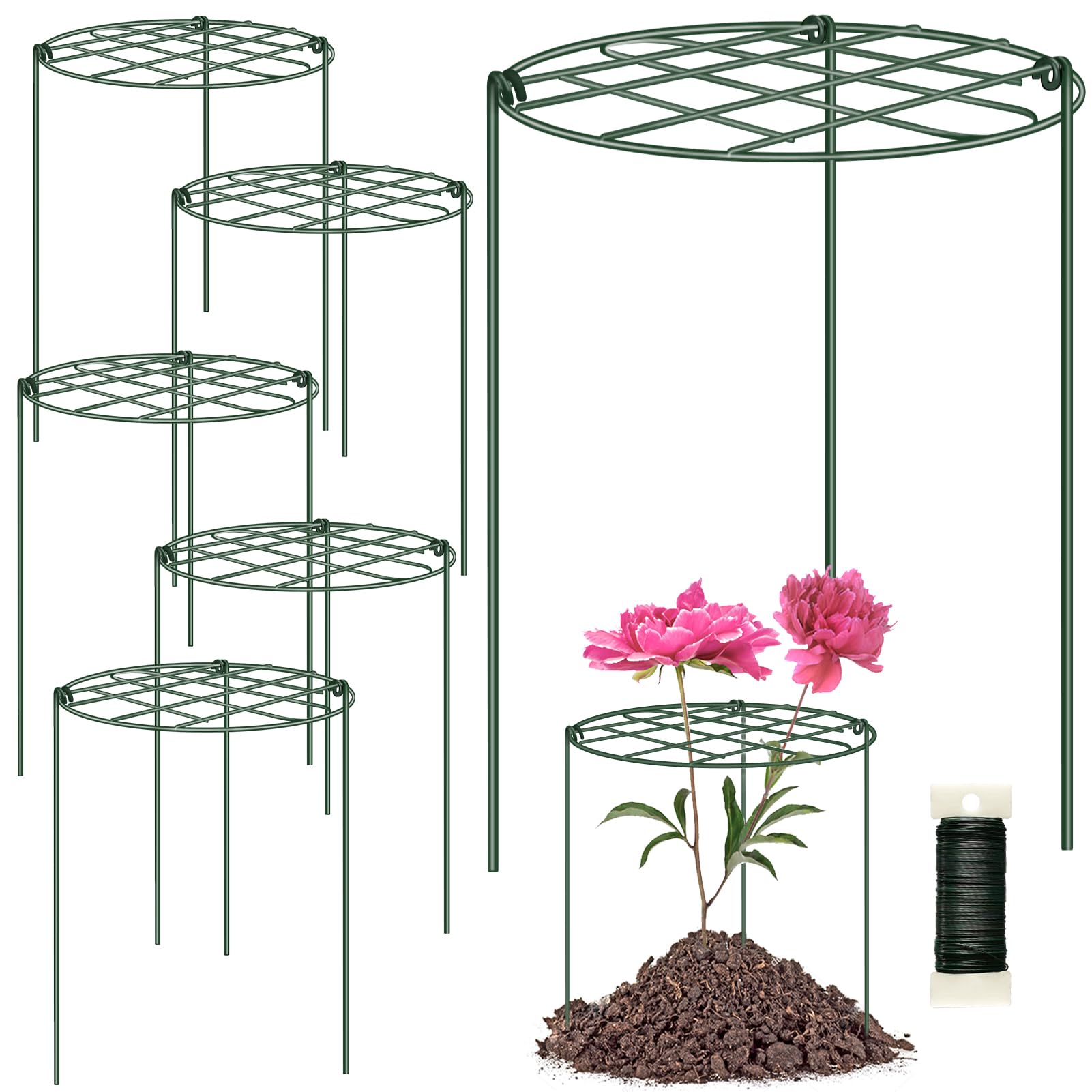 NNG Peony Cage front view showing grid top and legs