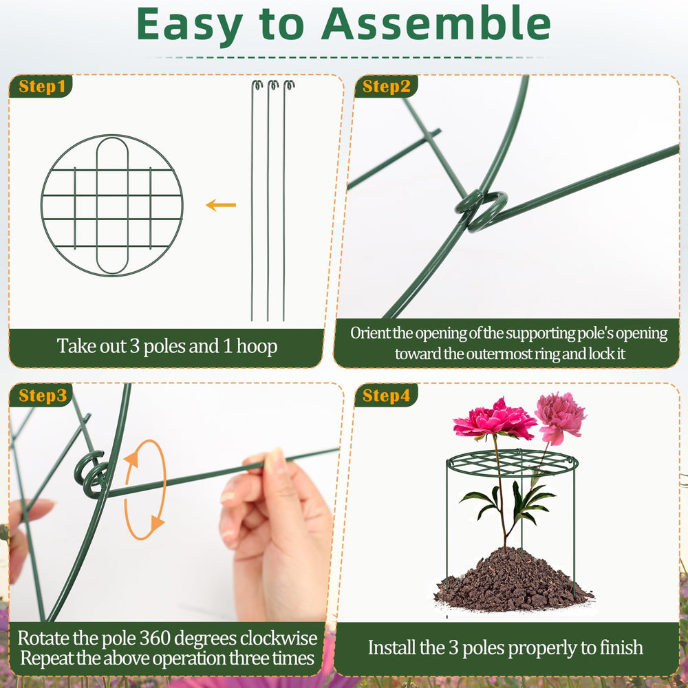 NNG Peony Cage installation process in garden