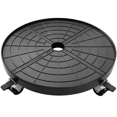 NOAMOO 20 Inch Plant Caddy with Wheels, Black