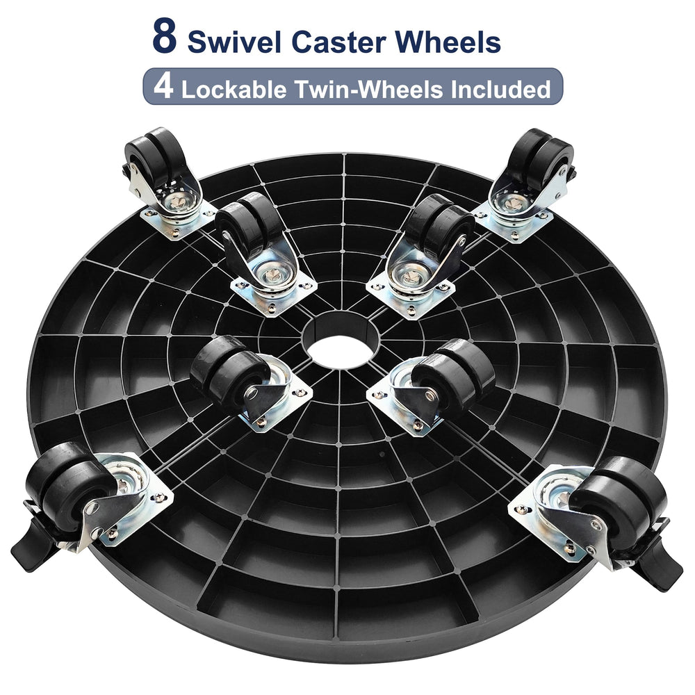 NOAMOO Plant Caddy showing 8 heavy-duty wheels