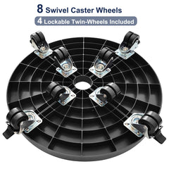 NOAMOO Plant Caddy showing 8 heavy-duty wheels
