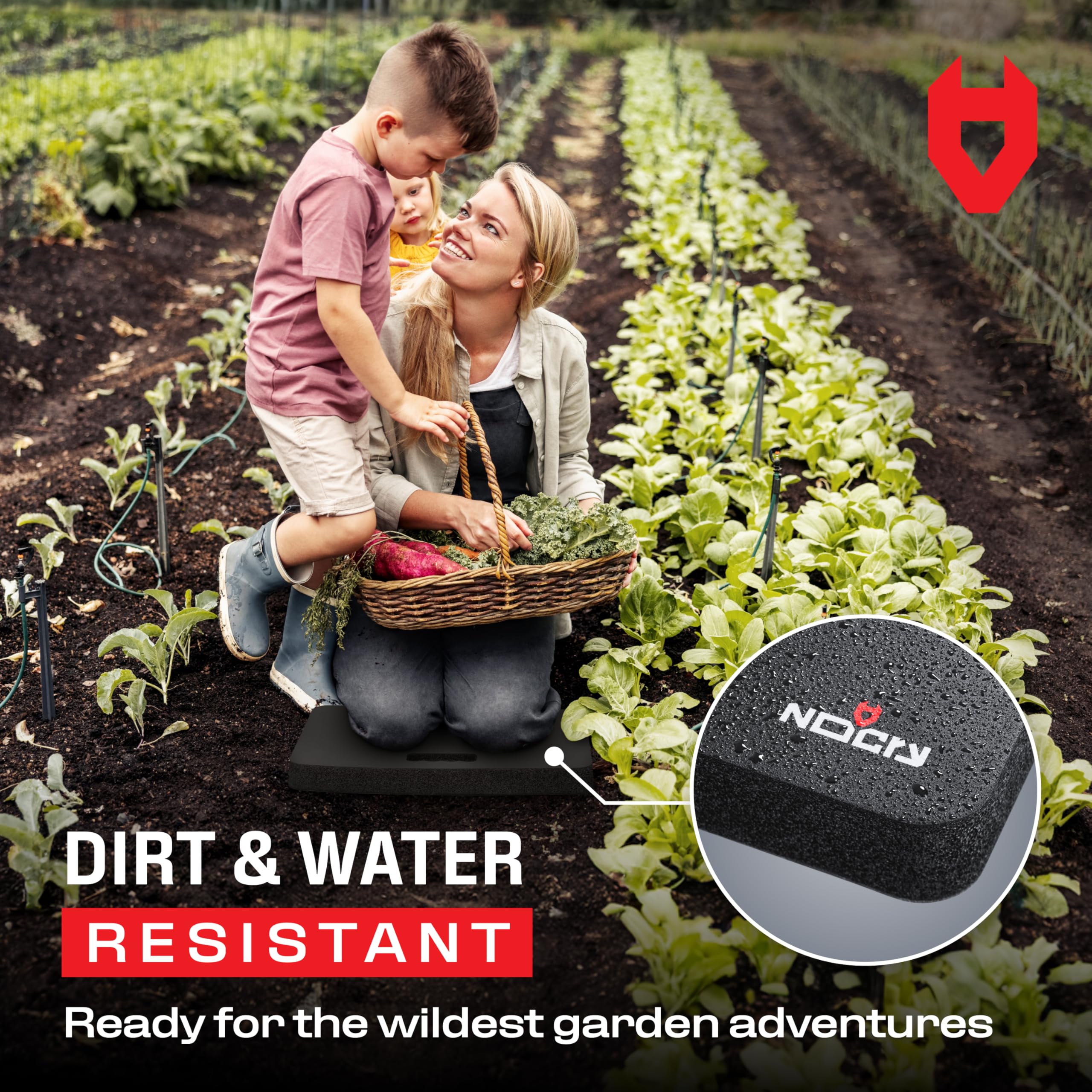 NoCry Garden Kneeling Pad on gravel surface