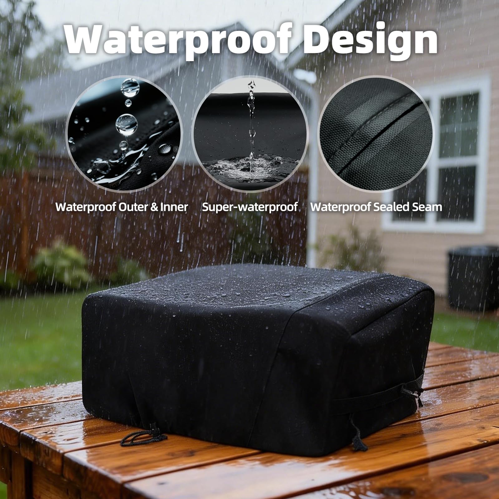 NOELIFE Griddle Cover for Blackstone 17-inch Grill, hooks and loops fastening