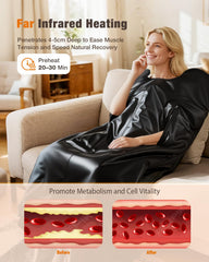 noerishia Infrared Sauna Blanket controller and settings