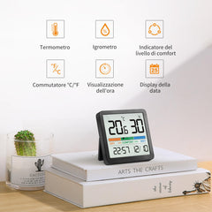 NOKLEAD Digital Hygrometer showing temperature and humidity readings