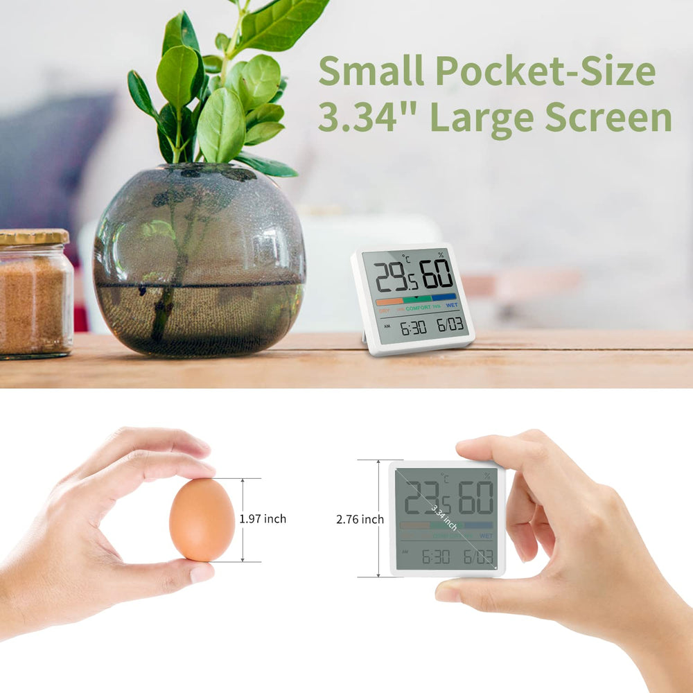 NOKLEAD Digital Hygrometer with clear LCD display showing humidity