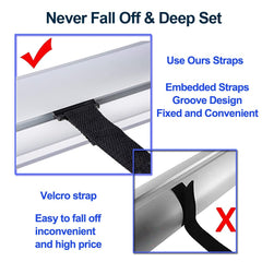 Nollapo solar cover reel attachment kit showing installation process