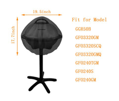 nomiou grill cover showing waterproof PVC material