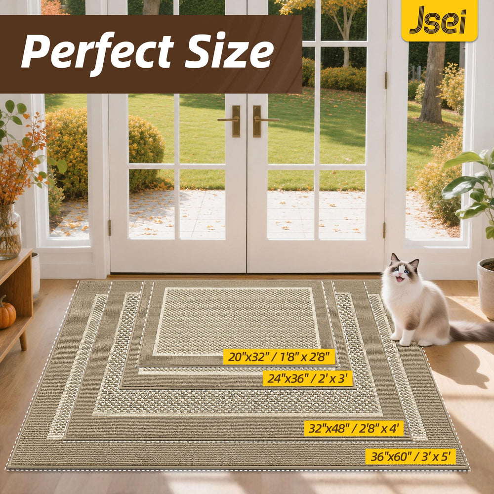 Non-slip backing of JSEI Dirt Trapper Door Mat