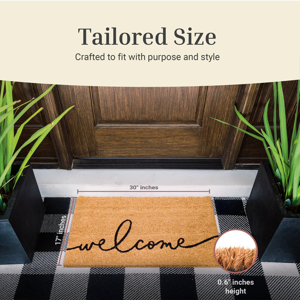 Non-slip backing of THEODORE MAGNUS Welcome Mat