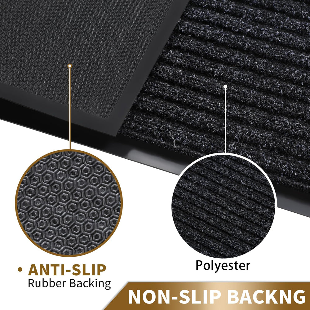 Non-slip rubber backing of Yimobra doormat