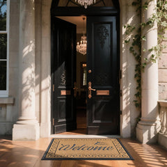 Non-slip rubber backing of Yimobra Welcome Mat