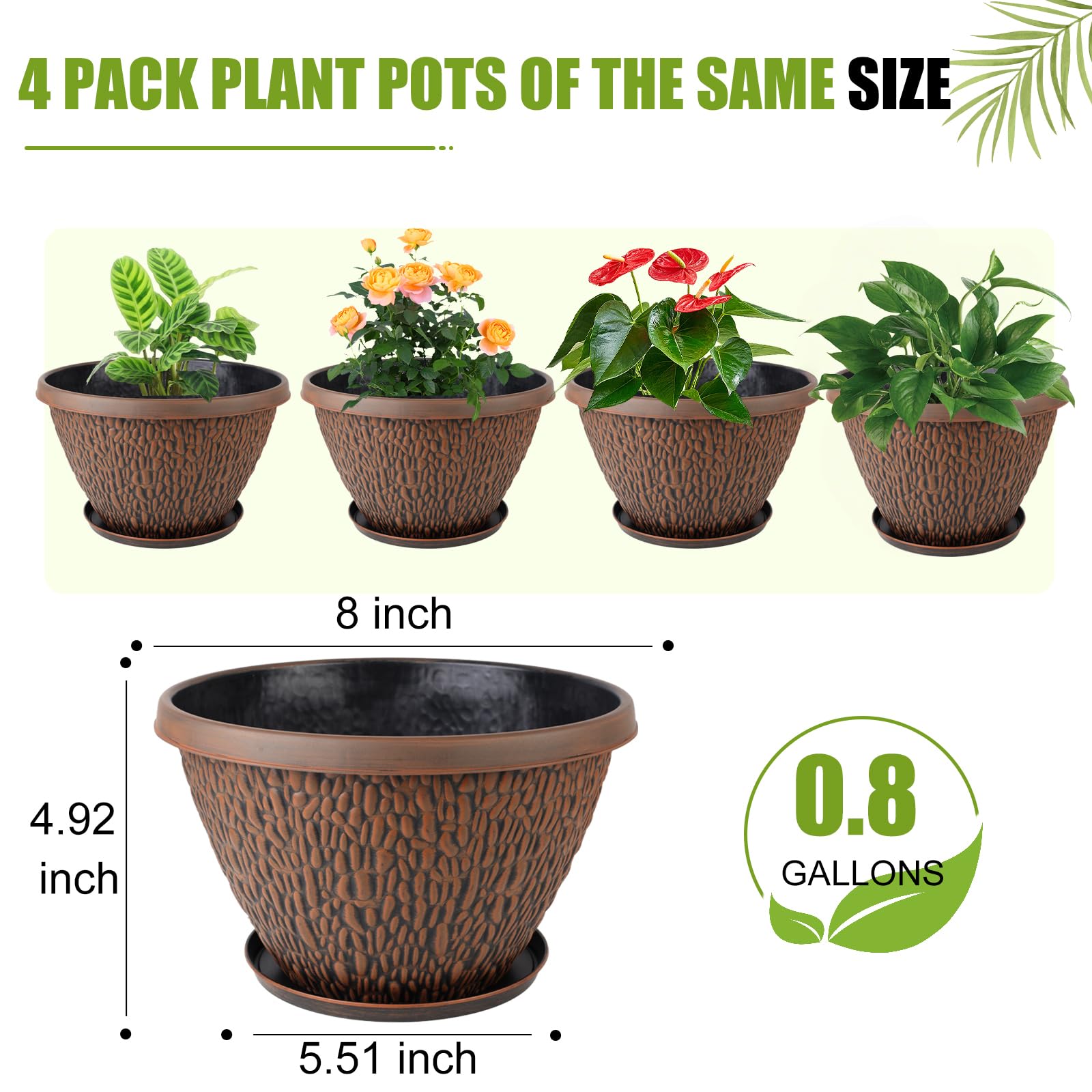 Nooulap plant pot showcasing 3D pebble texture