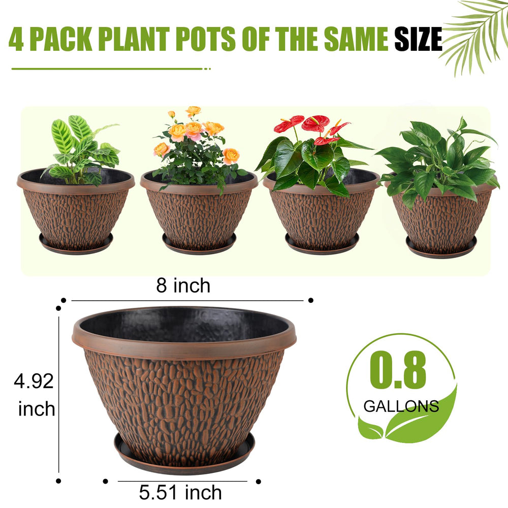 Nooulap plant pot showcasing 3D pebble texture