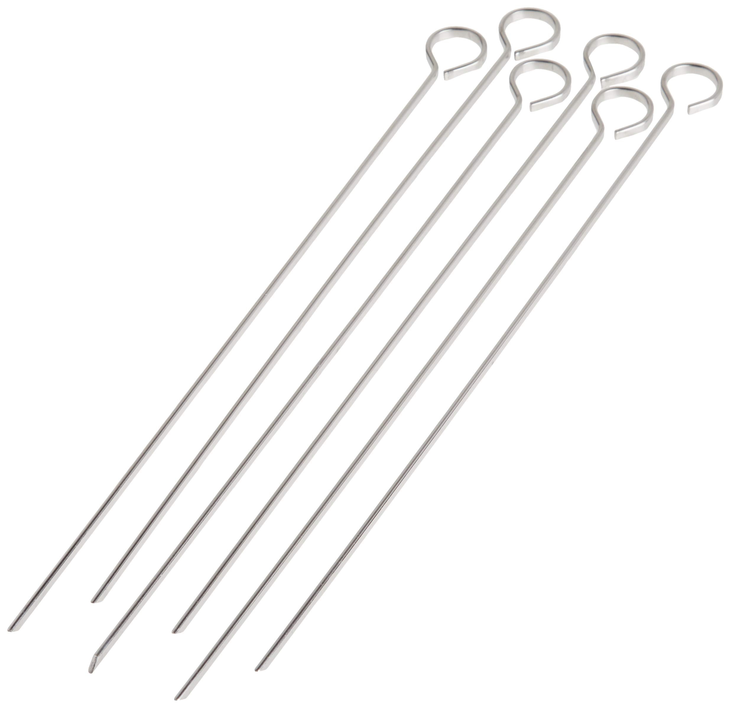 Norpro Stainless Steel 12-Inch Skewers set of 6 front view