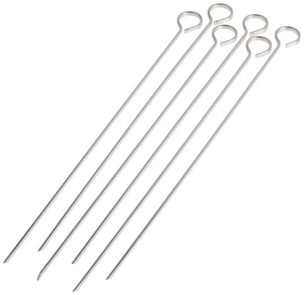 Norpro Stainless Steel 12-Inch Skewers set of 6 front view